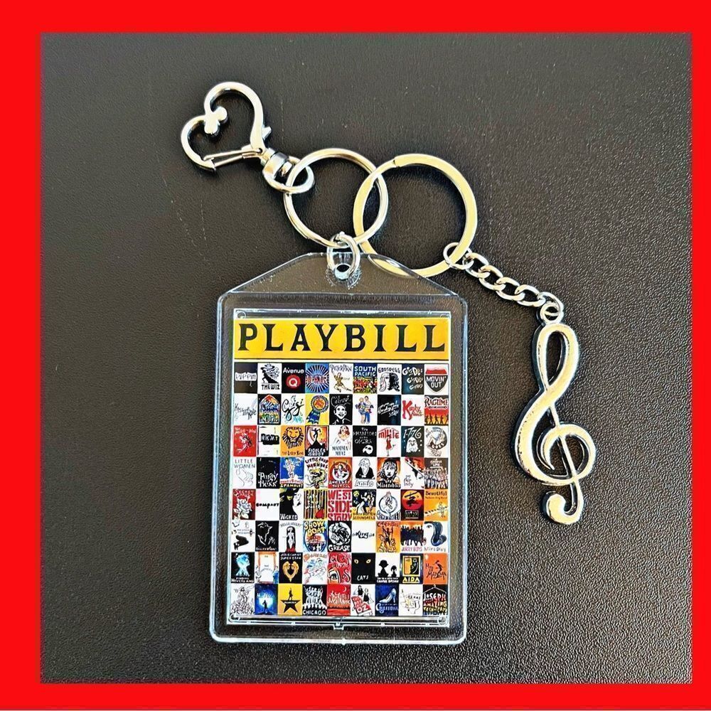 *30off3* NWOT. Playbill Keychain. Musical Theater Fan Will Love Your Gift 🎁 - Picture 2 of 13